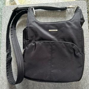 Black Travelon Anti-Theft Messenger Bag